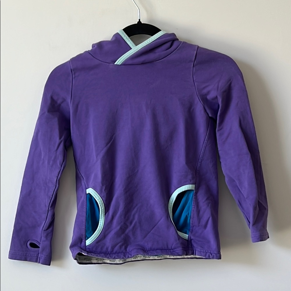 Kids Peekaboo Beans Purple Hoodie